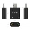 Tarjeta de Sonido Aisens A106-0768/ USB Macho - 2x Jack 3.5 Hembra