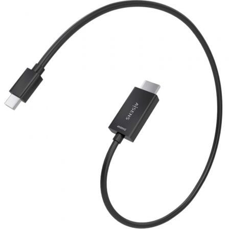 Cable Conversor Aisens A125-0885/ Mini DisplayPort Macho - HDMI 4K Macho/ 60cm/ Negro