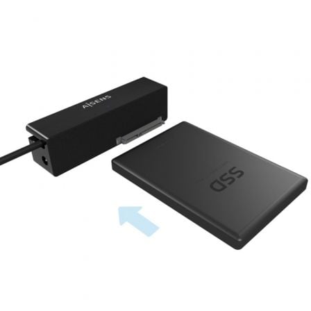 Adaptador para Discos Duros 2.5"/3.5" Aisens ASE-35C02B/ USB Tipo-C - SATA/ con Alimentador