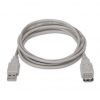 Cable Alargador USB 2.0 Aisens A101-0012/ USB Macho - USB Hembra/ Hasta 2.5W/ 60Mbps/ 1m/ Beige