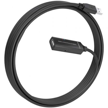 Cable Alargador USB 2.0 Aisens A101-0914/ USB Macho - USB Hembra/ 5m/ Negro