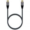 Cable USB 2.0 Tipo-C Aisens A107-0629 5A 100W/ USB Tipo-C Macho - USB Tipo-C Macho/ Hasta 100W/ 60Mbps/ 2m/ Gris