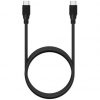 Cable USB 3.2 Tipo-C Aisens A107-0703 20GBPS 5A 100W/ USB Tipo-C Macho - USB Tipo-C Macho/ Hasta 100W/ 2500Mbps/ 1.5m/ Negro