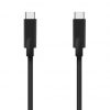 Cable USB 3.2 Tipo-C Aisens A107-0707 5GBPS 3A 60W/ USB Tipo-C Macho - USB Tipo-C Macho/ Hasta 60W/ 625Mbps/ 5m/ Negro