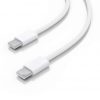 Cable USB 2.0 Tipo-C Aisens A107-0855/ USB Tipo-C Macho - USB Macho/ Hasta 60W/ 480Mbps/ 1m/ Blanco