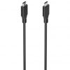 Cable USB 3.2 Tipo-C Aisens A107-0874 20GBPS 5A 100W/ USB Tipo-C Macho - USB Tipo-C Macho/ Hasta 100W/ 2m/ Gris