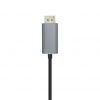 Cable DisplayPort Aisens A109-0394/ USB Tipo-C Macho - DisplayPort Macho/ Hasta 27W/ 1250Mbps/ 80cm/ Negro