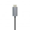 Cable DisplayPort Aisens A109-0395/ USB Tipo-C Macho - DisplayPort Macho/ Hasta 27W/ 1250Mbps/ 1.8m/ Negro