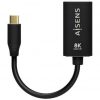 Conversor Aisens A109-0690/ USB Tipo-C Macho - DisplayPort Hembra/ Hasta 27W/ 1250Mbps/ 15cm/ Negro
