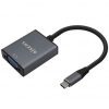 Conversor Aisens A109-0691/ USB Tipo-C Macho - VGA Hembra/ Hasta 27W/ 1250Mbps/ 15cm/ Gris