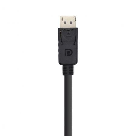 Cable DisplayPort 1.2 4K Aisens A124-0387/ DisplayPort Macho - DisplayPort Macho/ Hasta 5W/ 2300Mbps/ 5m/ Negro