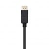 Cable DisplayPort 1.2 4K Aisens A124-0388/ DisplayPort Macho - DisplayPort Macho/ Hasta 5W/ 2300Mbps/ 10m/ Negro