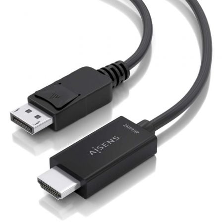 Cable Conversor Aisens A125-0894/ DisplayPort Macho - HDMI 4K Macho/ 2m/ Negro