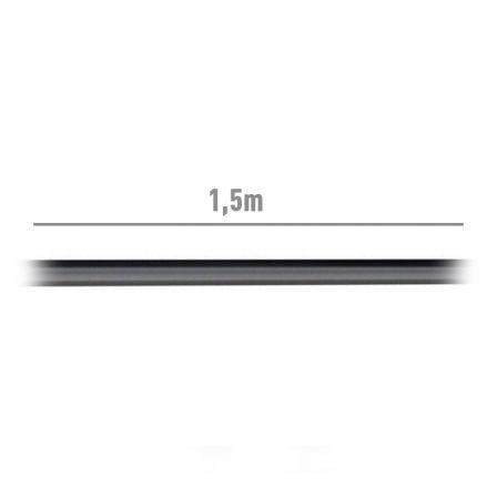 Cable Estéreo Aisens A128-0142/ Jack 3.5 Macho - Jack 3.5 Macho/ Hasta 0.1W/ 1.5m/ Negro