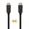 Cable DisplayPort 1.2 4K Aisens A124-0455/ DisplayPort Macho - DisplayPort Macho/ 1m/ Negro