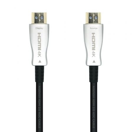 Cable HDMI 2.0 AOC 4K Aisens A148-0378/ HDMI Macho - HDMI Macho/ 20m/ Negro