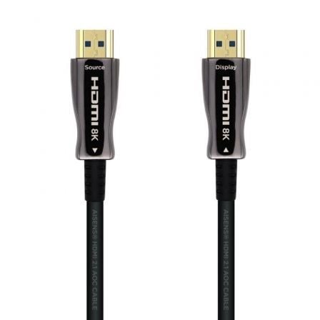 Cable HDMI 2.1 AOC 8K Aisens A153-0524/ HDMI Macho - HDMI Macho/ 100m/ Negro