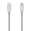 Cable USB 2.0 Tipo-C Lightning Aisens A102-0441/ Lightning Macho - USB Tipo-C Macho/ 20cm/ Blanco