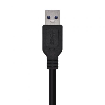 Cable USB 3.0 Impresora Aisens A105-0445/ USB Tipo-B Macho - USB Macho/ 3m/ Negro