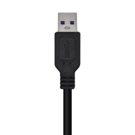 Cable USB 3.0 Aisens A105-0446/ USB Macho - USB Macho/ 1m/ Negro