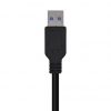 Cable USB 3.0 Aisens A105-0446/ USB Macho - USB Macho/ 1m/ Negro