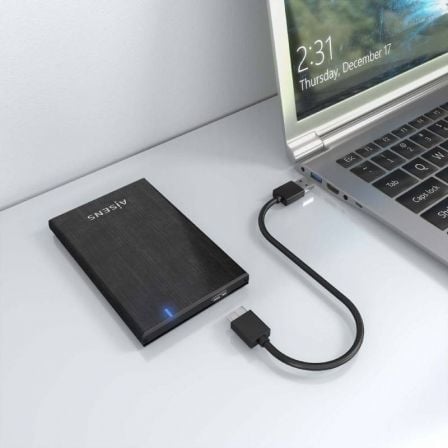 Caja Externa para Disco Duro de 2.5" Aisens ASE-2528B/ USB 3.1
