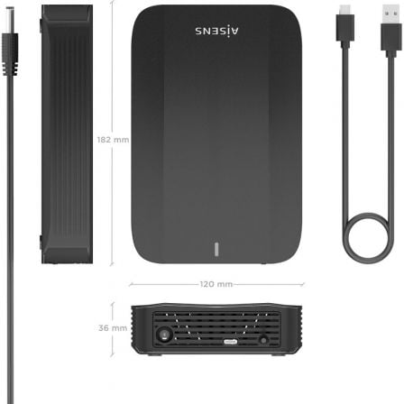 Caja Externa para Disco Duro de 3.5" Aisens ASE-3535B/ USB 3.1
