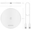 Base de carga Inalámbrica Aisens ASCH-15W1WC057-W/ 15W/ Blanco