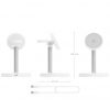 Base de carga Inalámbrica Aisens ASCH-15W3WC065-W/ 15W/ Blanco