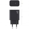 Cargador de Pared GaN Aisens A110-0939/ 1xUSB Tipo-C/ 20W/ Negro
