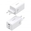 Cargador de Pared GaN Aisens ASCH-100W3P051-W/ 2xUSB Tipo-C/ 1xUSB/ 100W