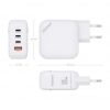 Cargador de Pared GaN Aisens ASCH-100W4P028-W/ 3xUSB Tipo-C/ 1x USB/ 100W