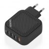 Cargador de Pared GaN Aisens ASCH-100W4P029-BK/ 3xUSB Tipo-C/ 1x USB/ 100W