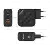 Cargador de Pared GaN Aisens ASCH-100W4P029-BK/ 3xUSB Tipo-C/ 1x USB/ 100W