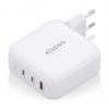 Cargador de Pared GaN Aisens ASCH-140W3P030-W/ 2xUSB Tipo-C/ 1xUSB/ 140W