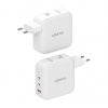 Cargador de Pared GaN Aisens ASCH-140W3P030-W/ 2xUSB Tipo-C/ 1xUSB/ 140W