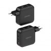 Cargador de Pared GaN Aisens ASCH-140W3P031-BK/ 2xUSB Tipo-C/ 1xUSB/ 140W