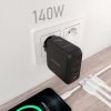 Cargador de Pared GaN Aisens ASCH-140W3P031-BK/ 2xUSB Tipo-C/ 1xUSB/ 140W