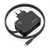 Cargador de Pared GaN Aisens ASCH-1PD65WL033-BK/ 1xUSB Tipo-C + Cable 1.8m/ 65W