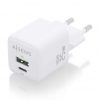 Cargador de Pared GaN Aisens ASCH-25W2P014-W/ 1xUSB Tipo-C/ 1xUSB/ 25W