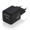 Cargador de Pared GaN Aisens ASCH-25W2P015-BK/ 1xUSB Tipo-C/ 1xUSB/ 25W