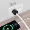 Cargador de Pared GaN Aisens ASCH-25W2P015-BK/ 1xUSB Tipo-C/ 1xUSB/ 25W