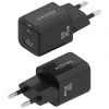 Cargador de Pared GaN Aisens ASCH-35W2P025-BK/ 1xUSB Tipo-C/ 1xUSB/ 35W