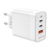 Cargador de Pared GaN Aisens ASCH-65W3P007-W/ 2xUSB Tipo-C/ 1x USB/ 65W