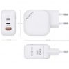 Cargador de Pared GaN Aisens ASCH-65W3P026-W/ 2xUSB Tipo-C/ 1xUSB/ 65W