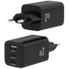 Cargador de Pared GaN Aisens ASCH-65W3P042-BK/ 2xUSB Tipo-C/ 1xUSB/ 65W
