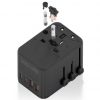 Cargador de Pared Universal GaN para Viaje Aisens ASPS-2A2C08-BK/ Toma de Corriente Universal/ 2xUSB Tipo-C/ 2xUSB/ 25W