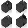 Cargador de Pared Universal GaN para Viaje Aisens ASPS-2A2C08-BK/ Toma de Corriente Universal/ 2xUSB Tipo-C/ 2xUSB/ 25W