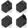 Cargador de Pared Universal GaN para Viaje Aisens ASPS-2A3C09-BK/ Toma de Corriente Universal/ 3xUSB Tipo-C/ 2xUSB/ 35W