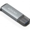 Lector de Tarjetas Externo Aisens ASCR-2A09-GR/ USB 3.1